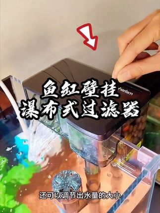 鱼缸壁挂过滤器 中小型鱼缸,可以试试这款壁挂过滤器,不仅流量大,过滤效果好,关键还静音#养鱼日记 #鱼缸过滤 #过滤系统 #新手养鱼 #过滤器