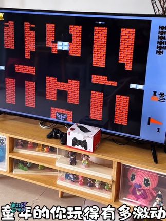 家用游戏机连接电视投影仪游戏盒子双人无线手柄游戏机#电脑办公 #电玩 #攻略 - 家用游戏机