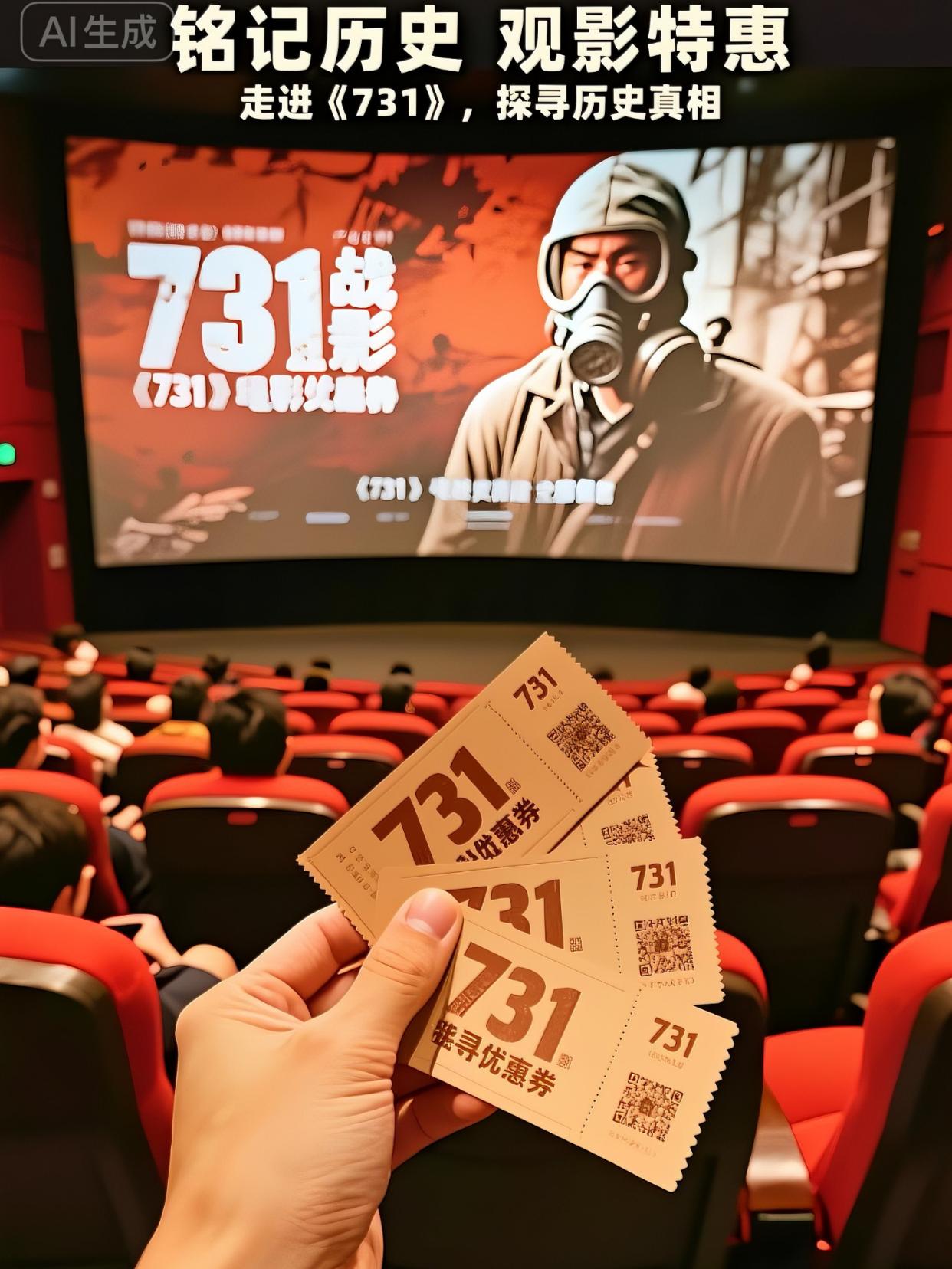 #电影 #观影推荐 #强烈推荐 #731细菌战 #731电影优惠卷 ,铭记历史勿忘国耻