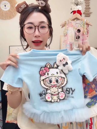 高弹力薄款纯棉连衣裙 (亲子款)2025新款儿童夏季女童新款韩版卡通立体短袖宝宝休闲洋气#纯棉t恤 #连衣裙穿搭 #高品质童装 #源头实力厂家 #可爱到爆炸💥