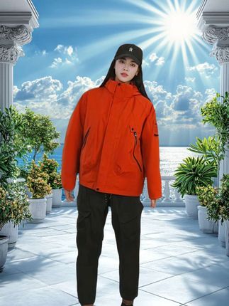 视频同款#冲锋衣三合一外套男女登山服,户外旅游防风防水情侣装保暖外套#春秋穿搭 。