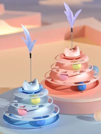 #猫塔玩具#转盘球猫玩具#猫咪自嗨解闷玩具#逗猫棒#宠物玩具