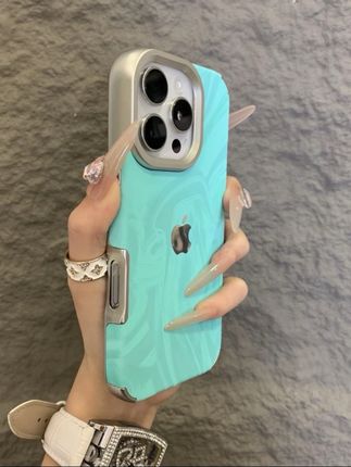 新款电镀绒布水波纹适用iPhone17promax手机壳16苹果15简约14创意