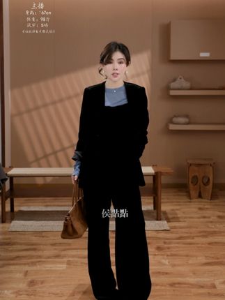HDD- "丝绒态度" 桑蚕丝 秋季女款丝绒定制轻奢外套 # 高级感穿搭# 美出新高度# 早秋穿搭公式