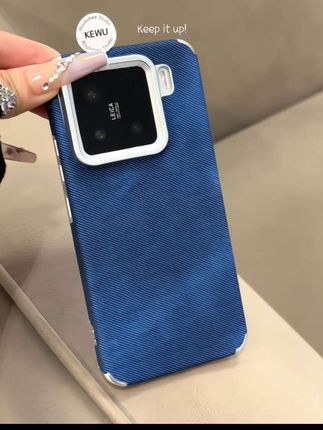 小众牛仔纹壳子,蓝色真的好高级!整体特别贴合手机,质感超棒!#这个手机壳真的长在我心巴上了