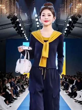 时尚套装#秋季穿搭#时髦气质披肩套装#修身显瘦工装阔腿裤三件套#洋气减龄