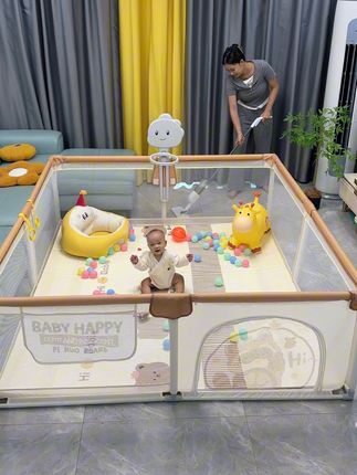 老公太会买了,有了宝宝之后,连上厕所都没空,有了这个游戏国栏就方便多了,轻便又好折叠。关键是太实惠了。#宝宝游戏围 #游戏围栏#围栏