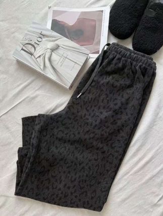 【瘦瘦】豹纹裤-大码绵羊毛桑蚕丝高腰松紧百搭无缝阔腿裤S02119#大码女装 #阔腿裤 #豹纹 #高腰 #大码