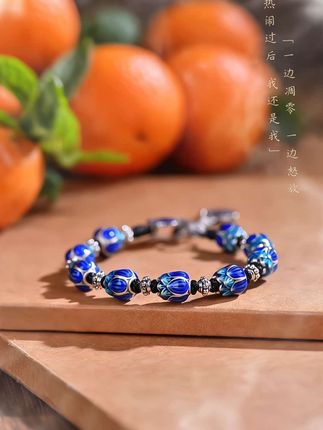珐琅莲花手链#饰品#时尚饰品 #首饰分享 #珐琅彩手链 #手链