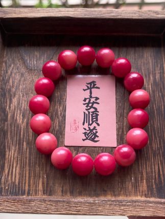 水波莓菩提手串真品绕指柔文玩佛珠圆珠红菩提根盘玩解压男女珠串#菩提手串 #文玩爱好者 #珠宝首饰 #文玩 #文玩手串
