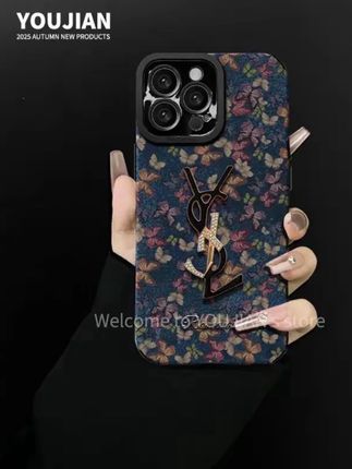 适用【苹果/oppo/华为/vivo/小米】潮牌网红复古蝴蝶防摔手机壳女款