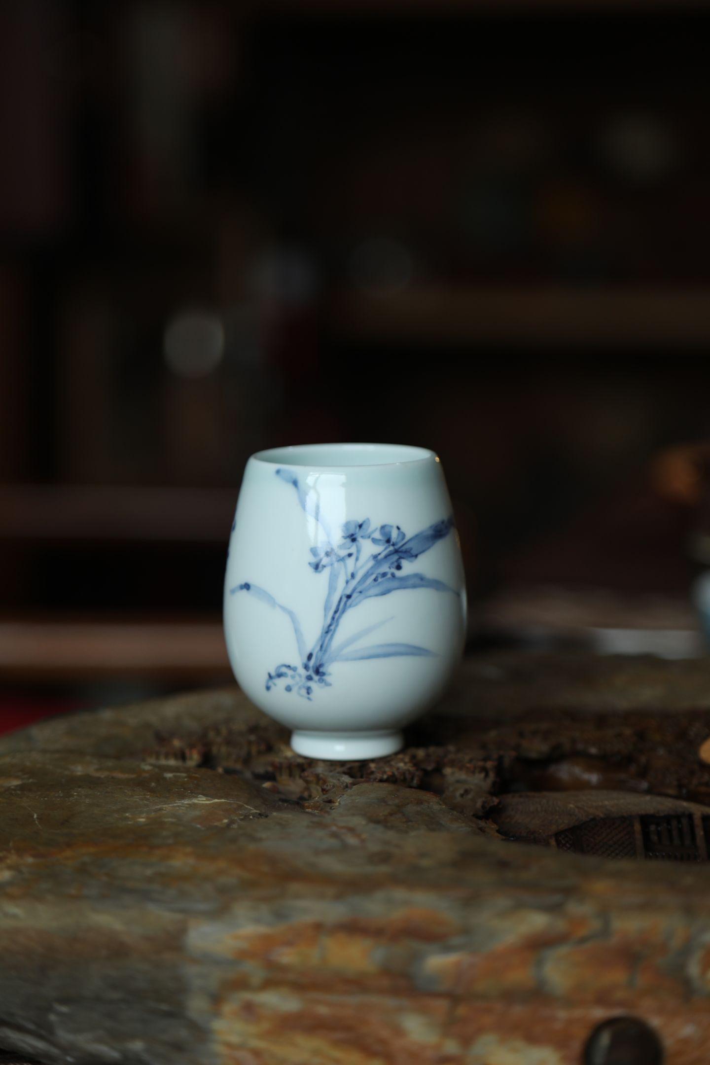 #福利结缘 #璞素文庭精选瓷器#手绘青花聚香型主人杯