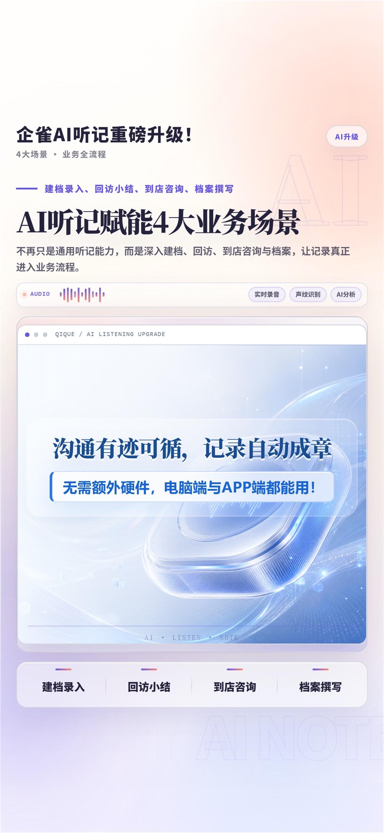 AI听记融入客户沟通流程内容封面