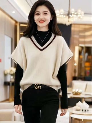 #女装穿搭 #上衣穿搭#遮肉显瘦穿搭 #针织衫 #春秋穿搭