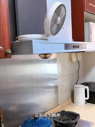 可以壁挂的无线小风扇,挂在在厨房厕所都好用,5档大风力,没空调的地方照样凉快#厨房风扇 #厕所风扇 #提升幸福感好物