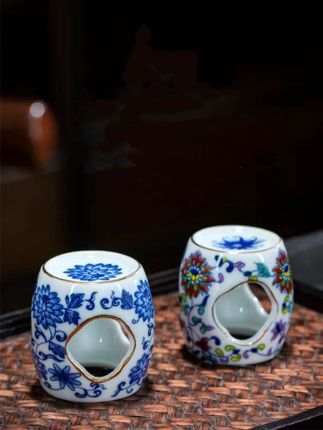#青花瓷茶器盖置 #茶器之美 #盖置 #盖置茶器 #茶玩摆件