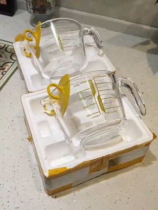 玻璃量杯带刻度手柄烘焙蛋液过滤挡板家用耐高温厨房打鸡蛋专用碗 #玻璃量杯 #量杯 #量杯带刻度 #厨房好物 #厨房用具