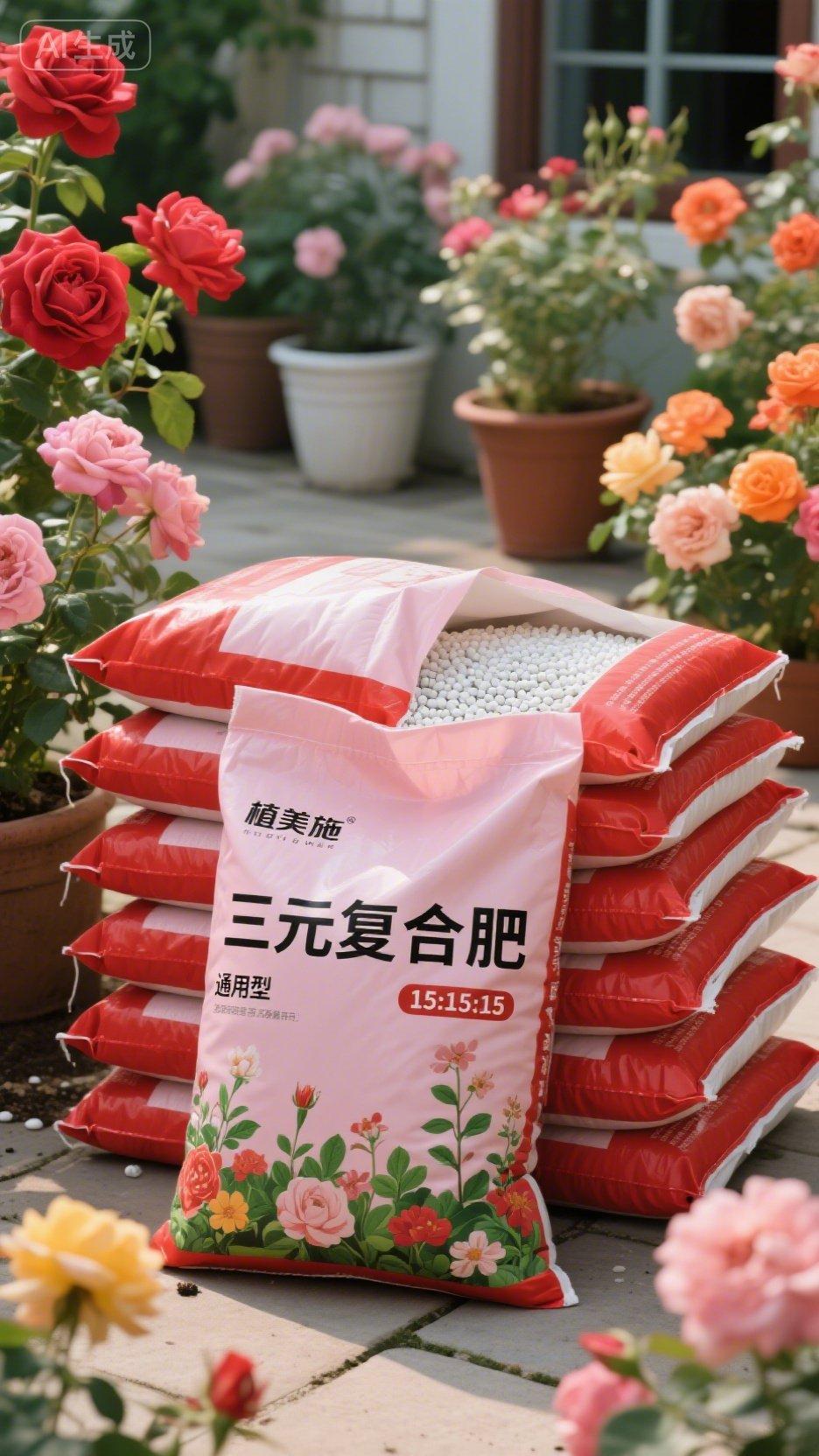 适合家庭使用的三元复合肥,氮磷钾含量各为十五,也就是大家常说的三个十五通用型复合肥。不管是养花、种菜还是种果树,它都适用。肥料是白色的颗粒状,使用起来很简单:若是盆栽,直接撒在花盆表面就行;要是地栽,撒在花草周围或者直接撒在地上都可以。撒完之后浇点水,效果会更好,而且它的价格还很实惠。 #复合肥#花卉绿植#肥料#农资肥料#养花种菜