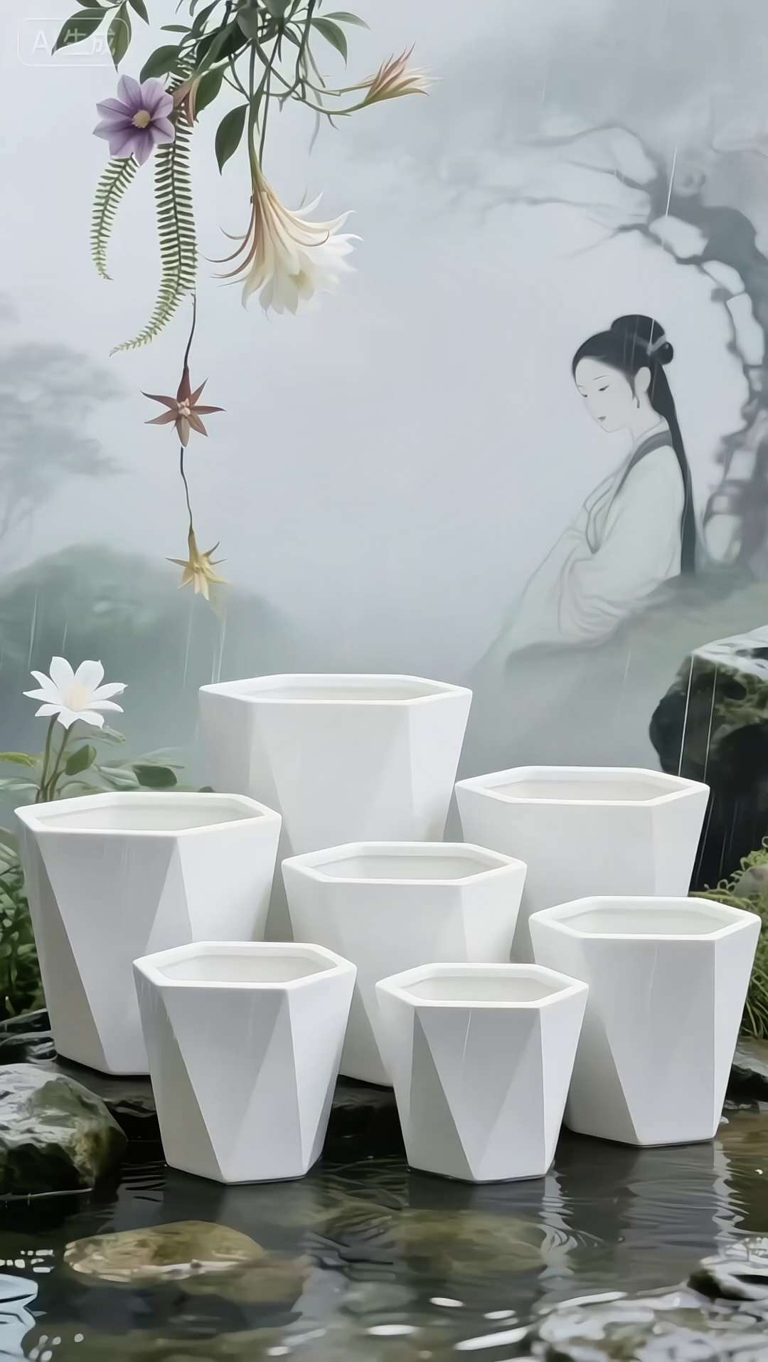 钻石树脂花盆 养花选盆不必妥协,这款钻石树脂花盆自带高光!表面复刻钻石切割纹理,阳光折射下bling感十足,多色可选适配各种家居风格。材质轻便耐摔,比陶瓷更省心,底部加大透水孔+内置滤水层,透气不闷根,多肉、绿萝、草花全能养。不用频繁换盆,清洁只需擦一擦,颜值党和新手都能轻松拿捏。 #钻石纹花盆 #树脂花盆推荐 #高颜值养花神器 #家居绿植搭配 #花卉绿植
