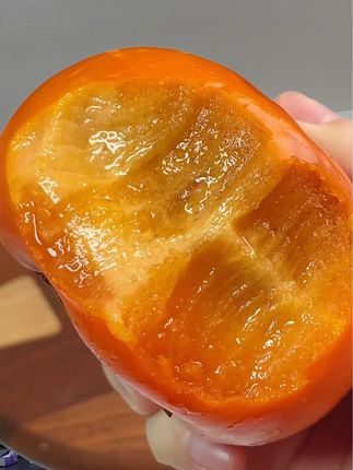 #脆柿子 #口感特别好 #脆甜多汁 #巧克力脆柿子 #现摘现发新鲜到家