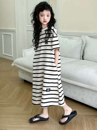 女儿同款带口袋的睡裙来喽#女童睡裙#女童家居服#生女儿就是用来打扮的