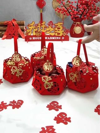 乔迁之喜装饰布置新居果盘摆件搬家礼物新房果篮入伙颜值仪式用品#乔迁之喜大吉大利#乔迁手提篮#乔迁新居布置装饰#搬新家必买的东西盘点#乔迁之喜