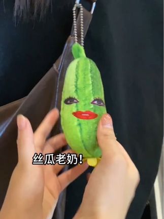 这个丝瓜挂件太好玩了吧!#丝瓜汤 #丝瓜汤有自己的周边 #玩个很新的东西 #新奇好物