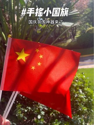 国庆节快到啦,这个手摇小国旗和脸贴快安排起来~#厉害了我的国 #手摇小国旗 #五星红旗迎风飘扬 #国旗 #我爱我的祖国