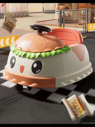 #碰碰车 汉堡车碰碰车儿童电动车双驱充电小孩宝宝电动车电动汽车卡丁车#人类幼崽 #儿童礼物