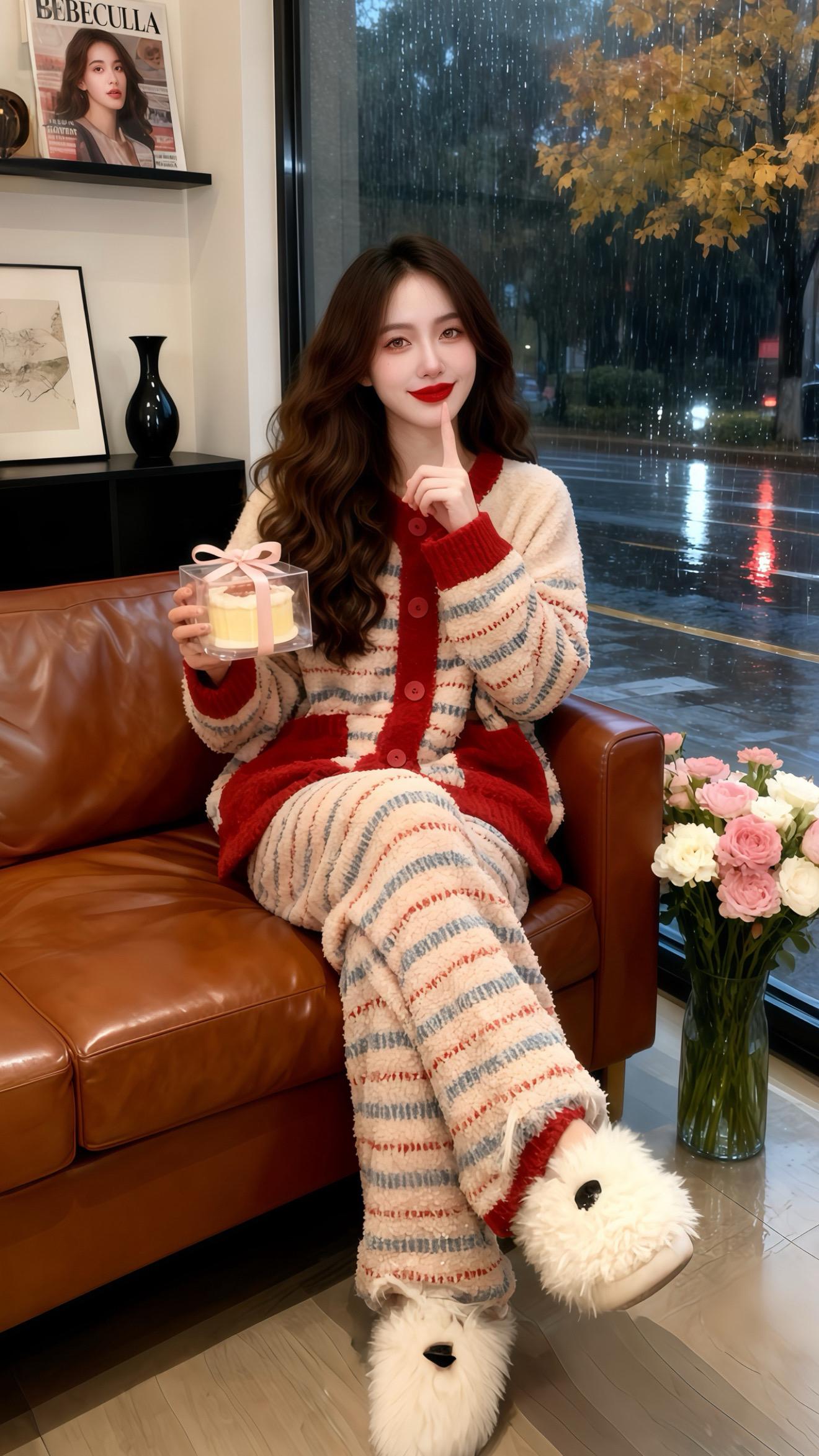 #韩式穿搭 #家居服 #睡衣控 #减龄气质 #睡衣套装