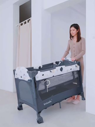 #婴儿床 #可折叠婴儿床 #多功能婴儿床 #婴儿拼接床