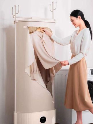 既是烘干机也是衣帽架。YANGZI/扬子免安装烘干机家用烘衣服小型婴儿折叠干衣机衣帽架#烘干机#免安装#衣帽架#美观实用省空间 #折叠烘干机