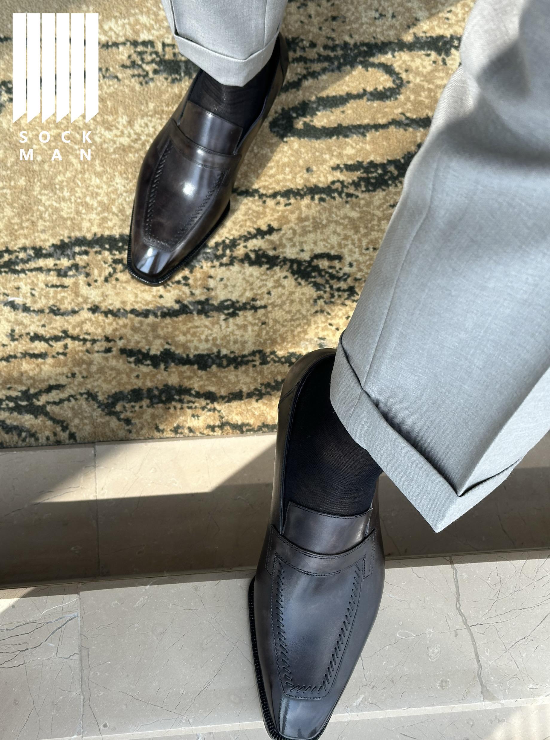 城境行者系列|N002-001。#sockman #正装男 #正装控 #皮鞋黑袜