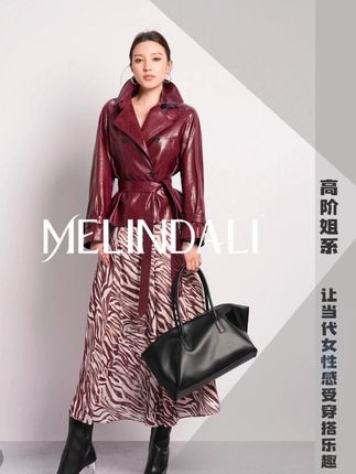Melinda Li【高阶姐系】黑标英国进口油蜡绵羊皮宾霸高立领腰带皮衣#早秋高智感职场穿搭#皮衣#穿出高级感#轻奢女装#被秋日氛围感穿搭拿捏了