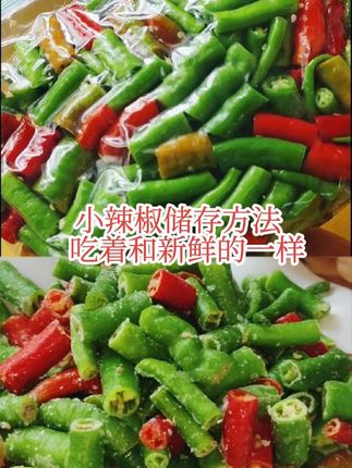小辣椒储存方法吃着和新鲜的一样#储存小辣椒方法#冻小辣椒#健康蔬菜