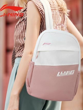 李宁双肩包初高中大学生书包男女款背包运动户外旅行包通勤大容量#背包#双肩包#书包#旅行包