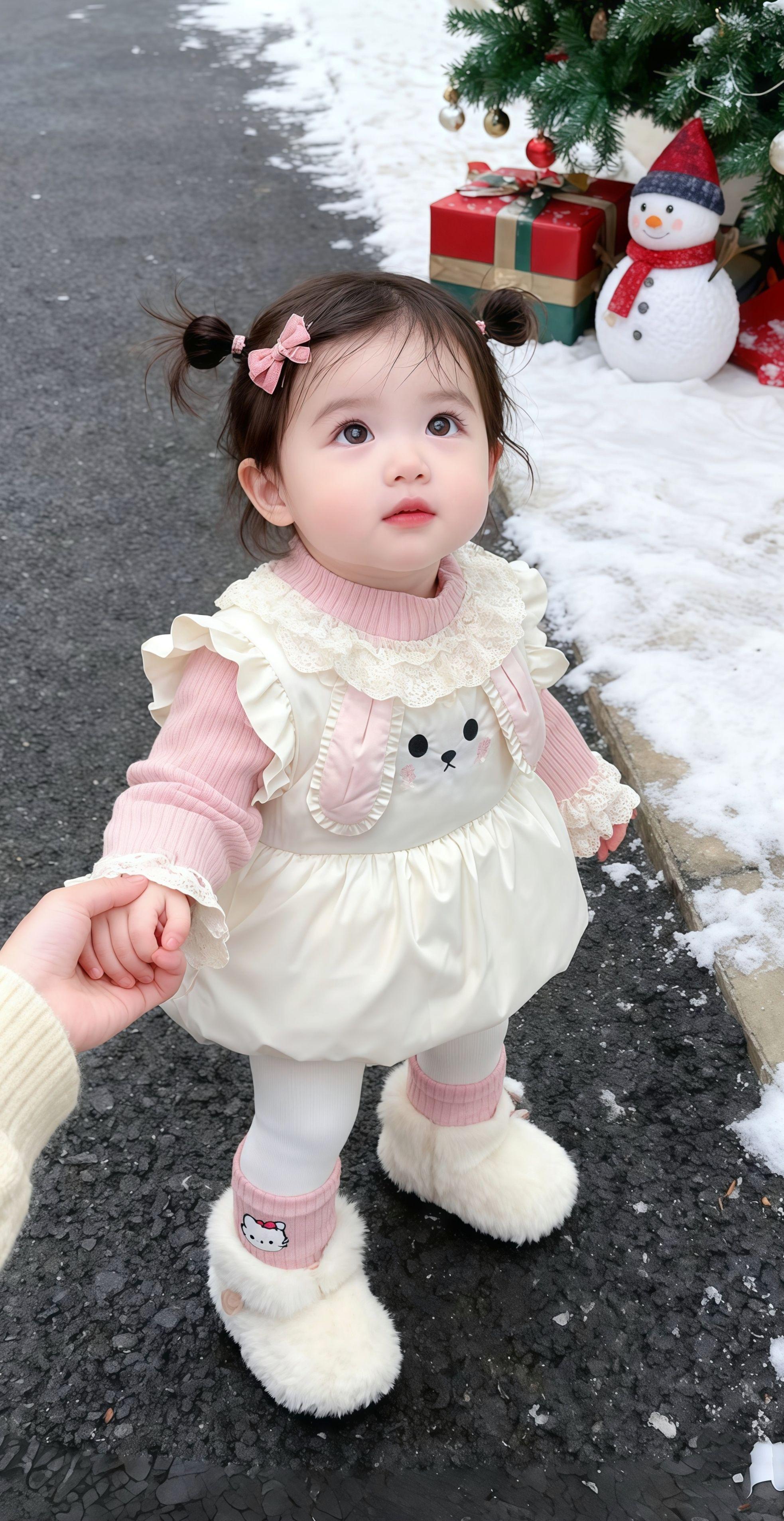 #也太可爱了吧 从‘咿呀’到‘妈妈’,从翻身到爬坐, 我没错过你任何一次‘小进步’, 因为你的每一刻,都值得被认真收藏。”#我的女孩👧🏻 #生女儿就要这样穿 #女儿穿搭 #萌宝穿搭