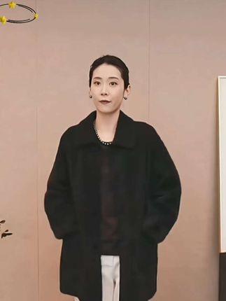 #进口拉贡皮毛一体外套 #中长款 #秋冬穿搭 #穿出高级感 #气场全开