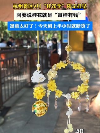 #中秋 #挂件 #杭州伴手礼 #来杭州一定要来一趟灵隐寺 #桂花