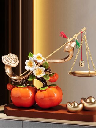 #家居摆件 #柿柿如意摆件 #称心如意摆件 #玄关摆件 #装饰摆件