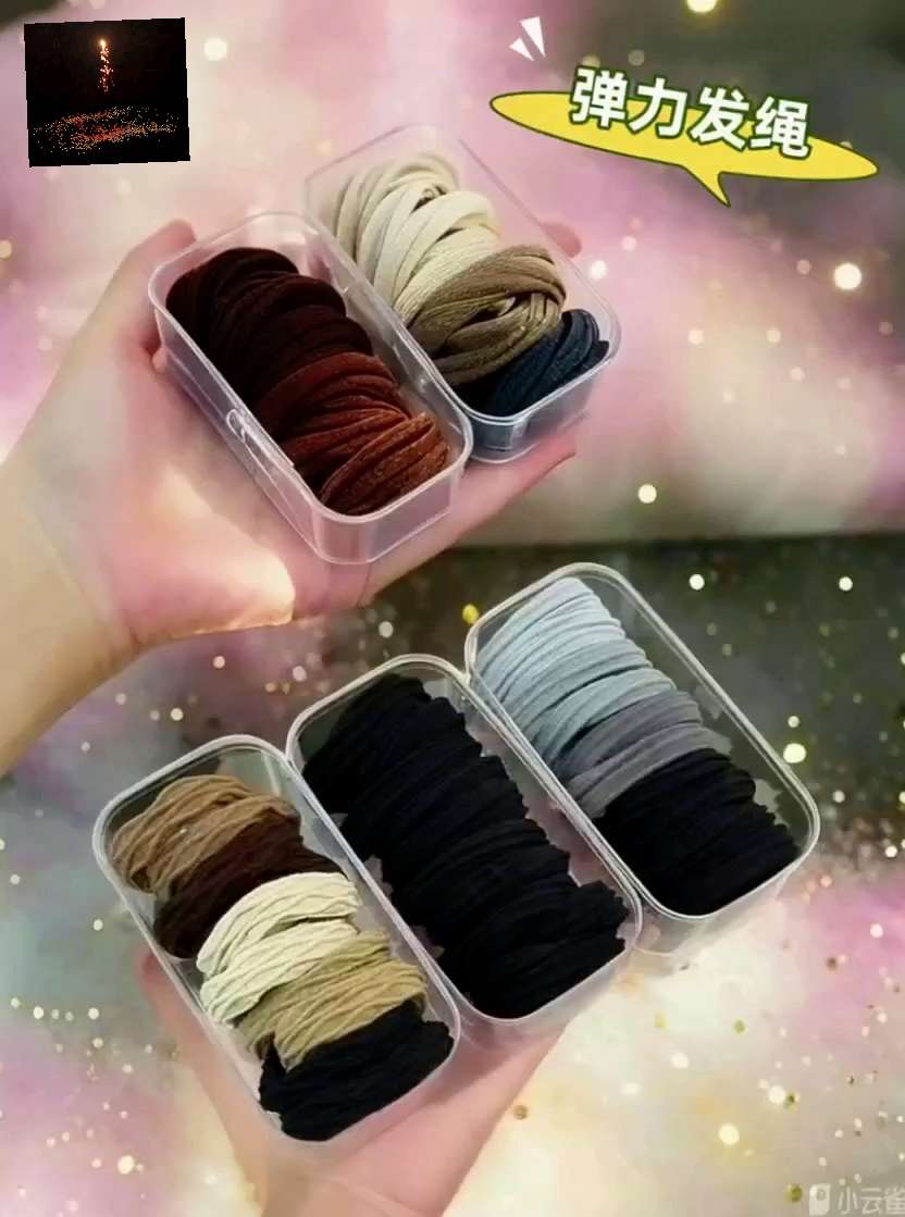 同样是一个非常非常热门,是不是你扎的高马尾一晃就散,别人扎的狂甩都不松散?扎高马尾就要用这种加粗加厚高弹力的发绳的,发绳高弹力不伤发,扎马尾立体有型,怎么晃都不会散。#发绳