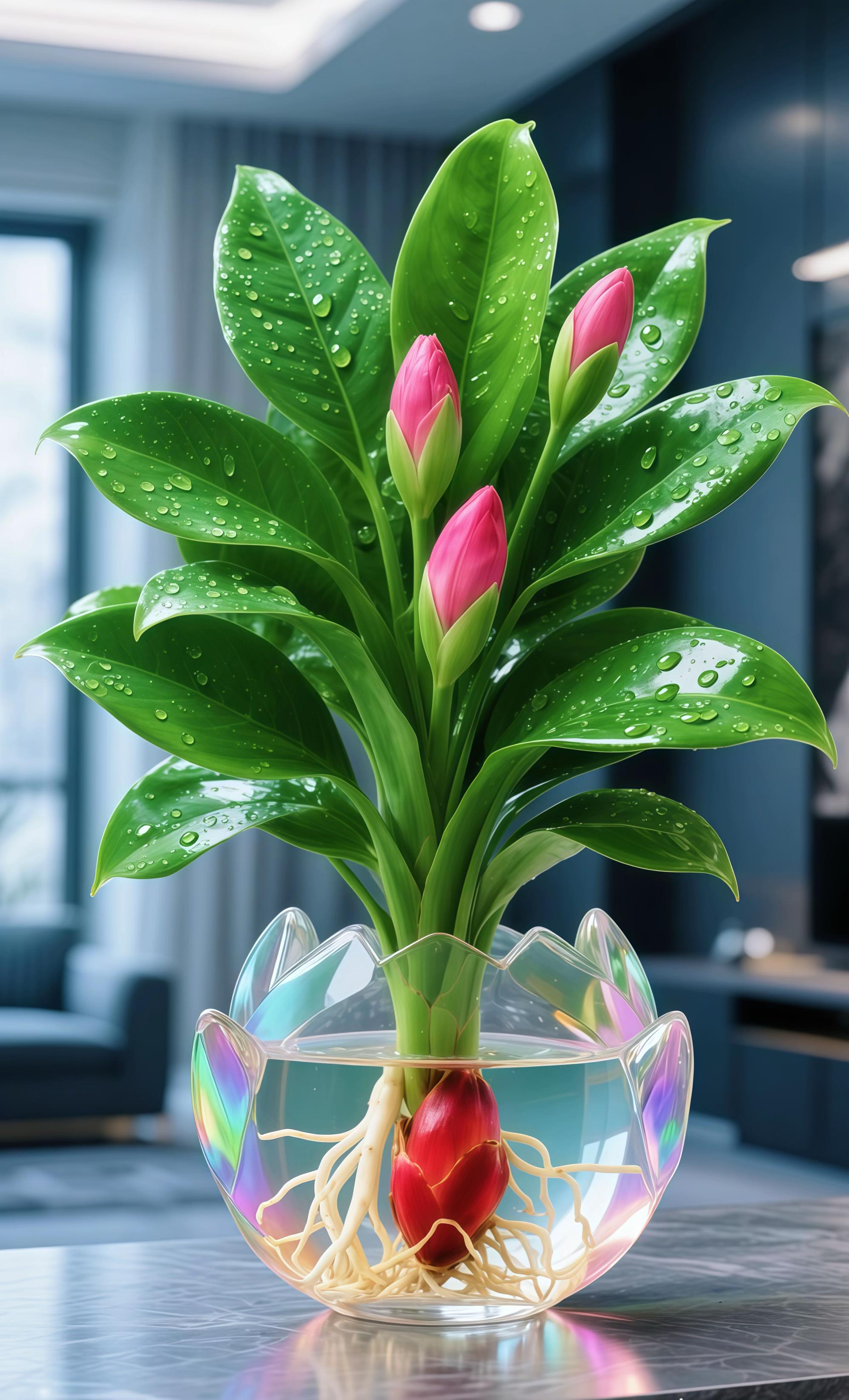 #水培植物 #净化空气#家居绿植#金钻绿公主#四季常绿