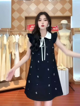 IEF/爱依服连衣裙夏季新款通勤名媛高级感优雅气质韩版长背心#爱依服#穿出高级感 #名媛穿搭 #气质穿搭 #优雅气质