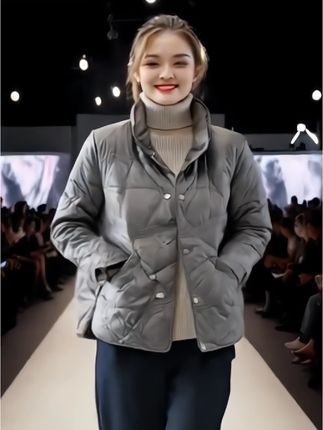 网红同款大码棉服女2025春装新款宽松立领高档面包服保暖外套#高级感穿搭 #美搭尽显女神范 #优雅气质 #时尚穿搭女装 #引领时尚潮流 @DOU+小助手