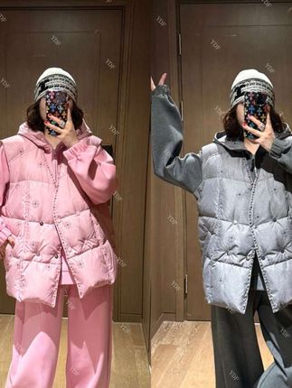 原创设计~叶大菲~YDFSTUDIO 小众 欧货 高品重工刺绣V领设计新国标90白鸭绒 马甲 面料厚实做了防水,颜色太漂亮了 绝美!绝美!#新国标90白鸭绒羽绒服 #大码女装 #每日分享 #显瘦遮肉 #胖妹妹时尚大码女装穿衣搭配