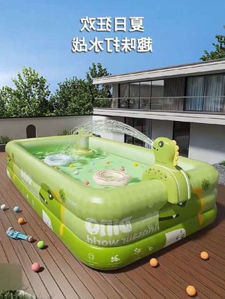 宝宝充气游泳池加厚塑料家用大型户外可折叠宝宝婴儿戏水池 #夏季玩水 #清凉一夏 #戏水玩具 #充气儿童泳池 #亲子乐园