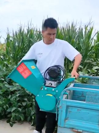 电动车带动防护便携带式铡草机#高性能实用工具 #服务三农支持三农 #好工具一起分享 #实用好物