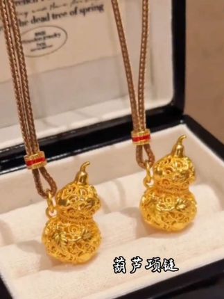 精美葫芦#项链 国风设计,精美雅致,时尚百搭!#首饰佩戴 #饰品分享 #首饰分享