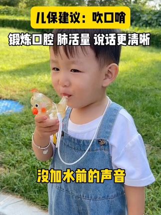 爸爸买的水鸟口哨,宝宝很喜欢,走哪带哪,多种玩法,锻炼口腔和肺活量#母婴好物 #宝宝玩具 #儿童玩具 #哄娃神器