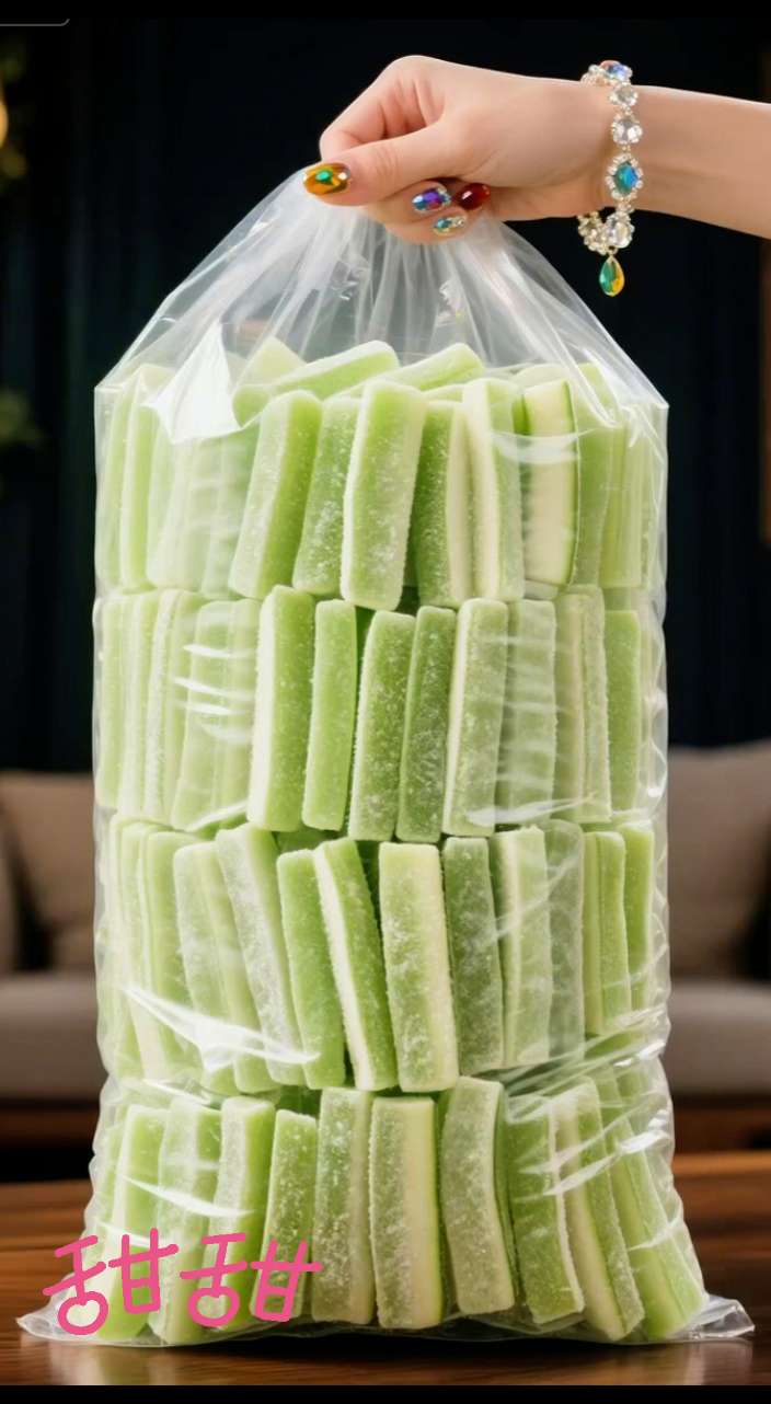 一口回到童年!老式冬瓜糖,藏着记忆里的甜 谁的童年没吃过一块晶莹的老式冬瓜糖?这款遵循传统工艺的冬瓜糖,从选材到成品都藏着匠心。精选新鲜冬瓜,去皮去籽后切成规整方块,用古法糖水慢熬数小时,不添香精、色素,只靠时间锁住冬瓜的清甜与水润。 成品的冬瓜糖裹着薄薄糖霜,咬开却不齁甜,反而带着冬瓜本身的清爽,口感软糯又有嚼劲,每一口都是小时候的味道。 不管是当作日常零食解馋,还是泡水喝、做糕点配料,都很合适。现在下单,不仅能找回童年记忆,还能给家里的老人、孩子分享这份简单的甜蜜,让老味道在时光里继续甜下去!#冬瓜糖 #强烈推荐 #口感特别好 #快来一起尝个鲜 #儿时的味道@抖加🔥上热门🔥dou+🔥热点宝